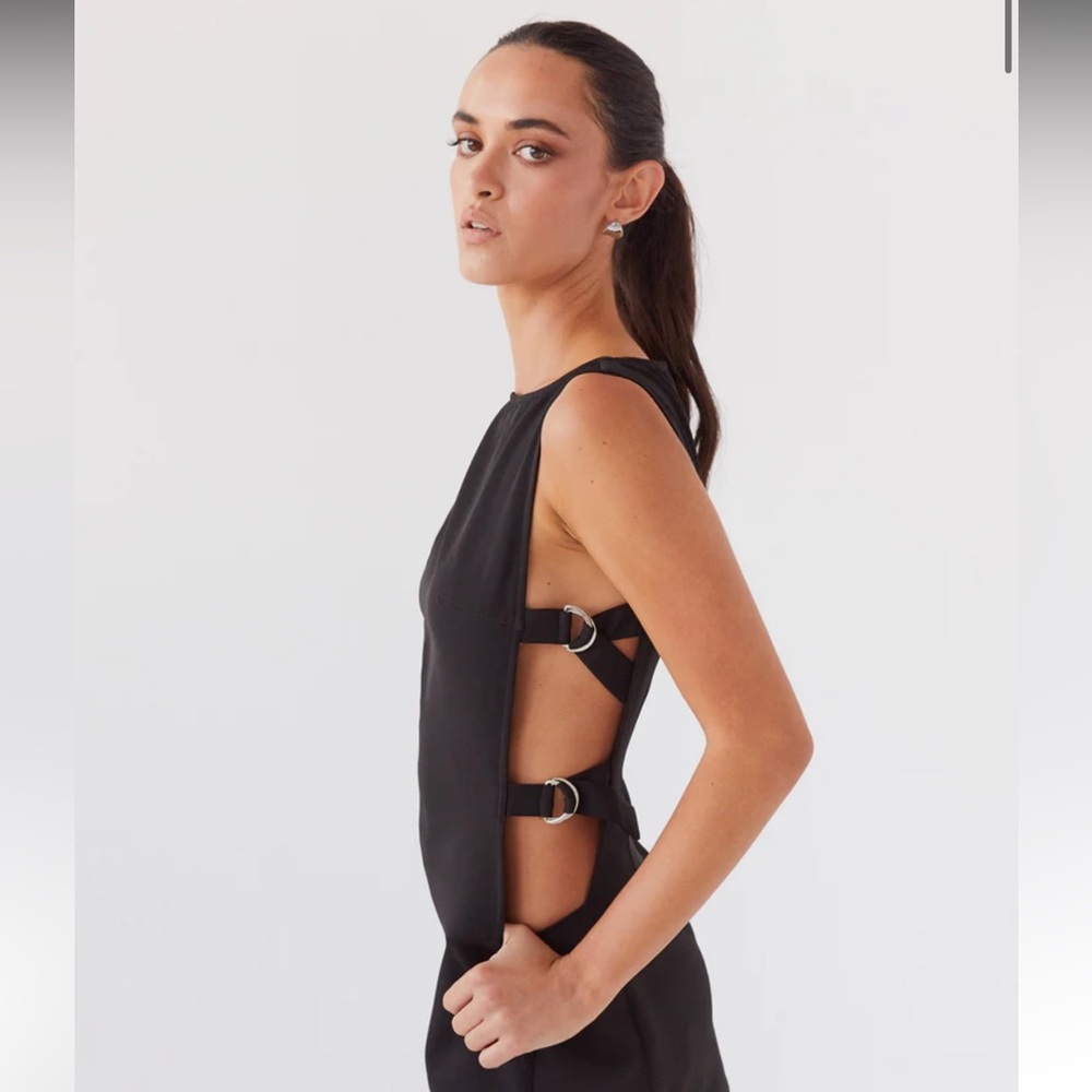 Mini black peppermayo dress size 0 NWT